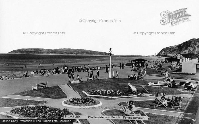 Photo of Penmaenmawr, Promenade And Beach c.1960