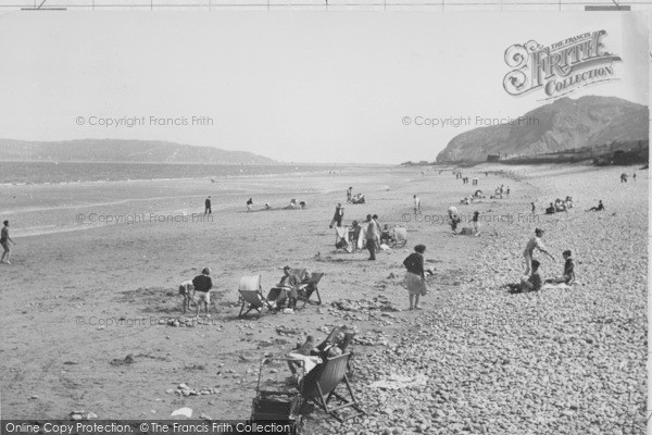 Photo of Penmaenmawr, The Beach c.1955