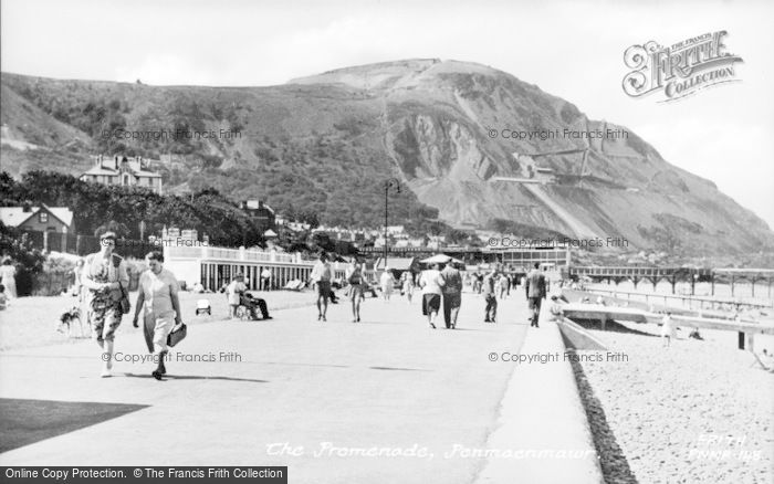 Photo of Penmaenmawr, The Promenade c.1955