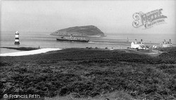 St Tudno Passing Puffin Island c.1950, Penmon