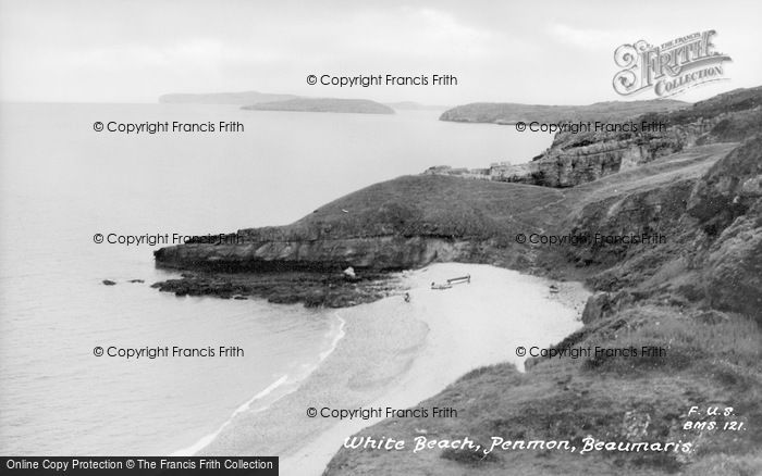 Photo of Penmon, White Beach c.1950