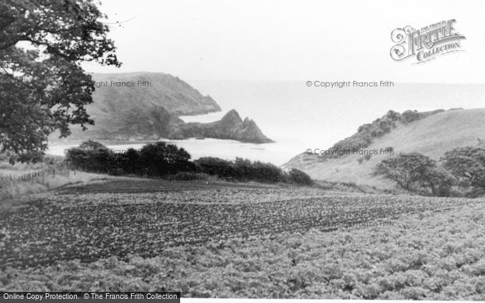 Photo of Pennard, Three Cliffs Bay c.1960