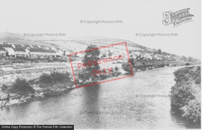 Photo of Penparcau, River And Town c.1955