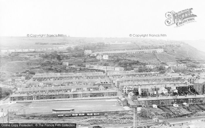 Photo of Penrhiwceiber, General View Of Glasbrook Football Ground c.1960