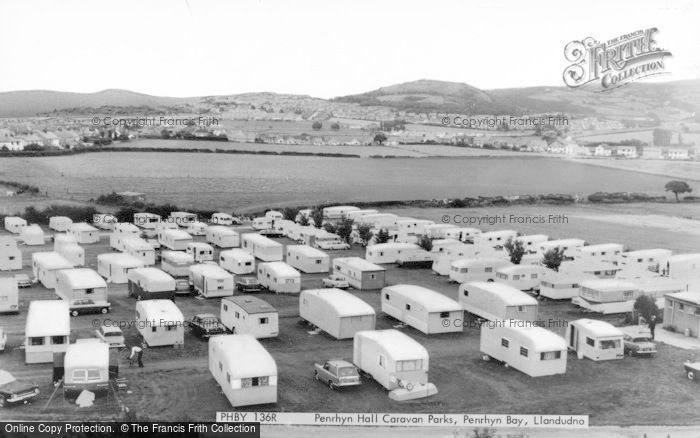 Photo of Penrhyn Bay, Penrhyn Hall Caravan Parks c.1965
