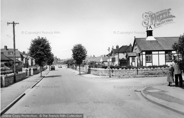 Photo of Penrhyn Bay, Presbyterian Road, Penrhyn Isaf Road c.1955