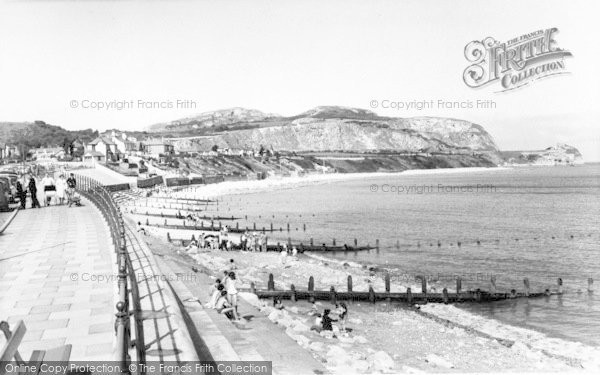 Photo of Penrhyn Bay, The Promenade And Beach c.1960
