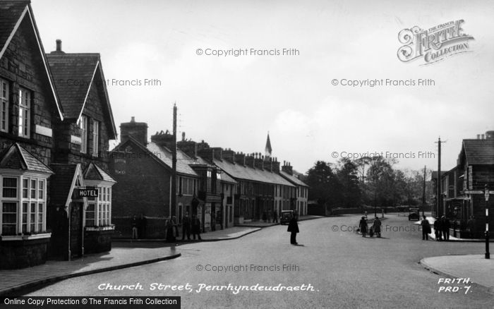 Photo of Penrhyndeudraeth, Church Street c.1950