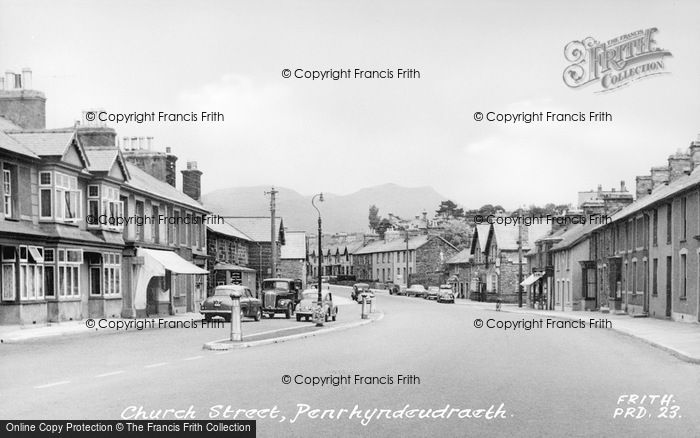 Photo of Penrhyndeudraeth, Church Street c.1955