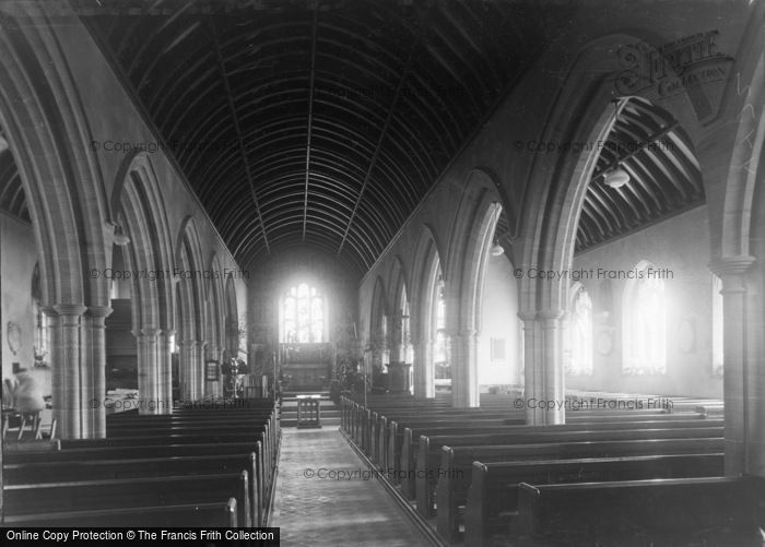 Photo of Penryn, Church Of St Gluvias, Interior c.1933