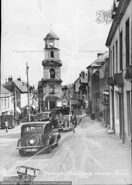 Photo of Penryn, The Clock Tower c.1955