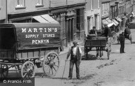 Waggon In Market Street 1897, Penryn