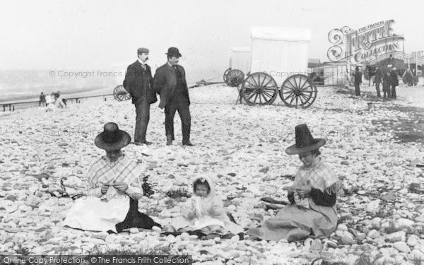 Pensarn, Welsh Ladies On The Beach c.1900