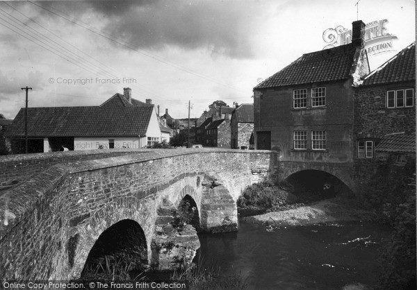 Photo of Pensford, The River Chew And Bridge c.1955