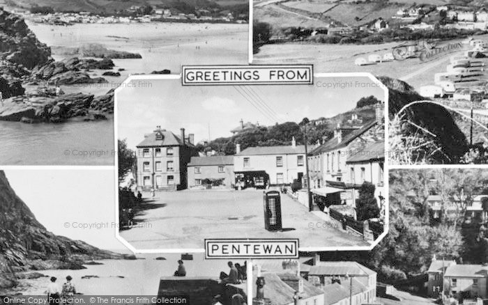 Photo of Pentewan, Composite c.1955