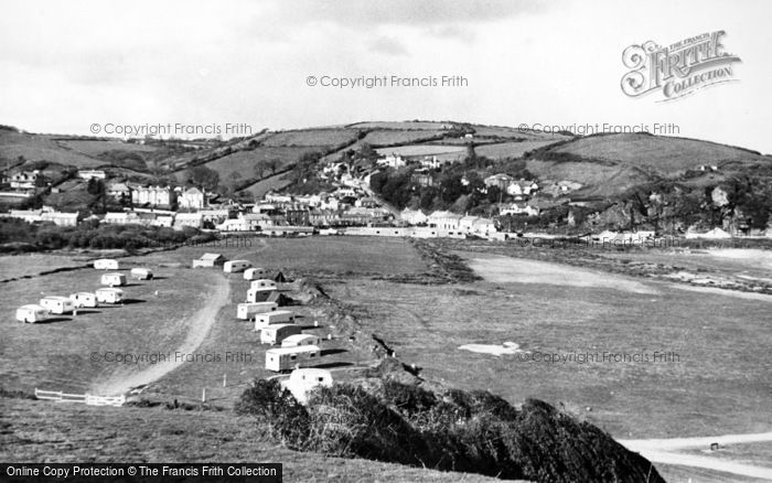 Photo of Pentewan, From Mevagissey Hill c.1955