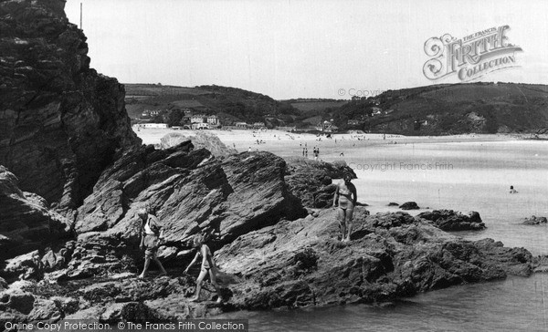 Photo of Pentewan, The Rocks c.1955