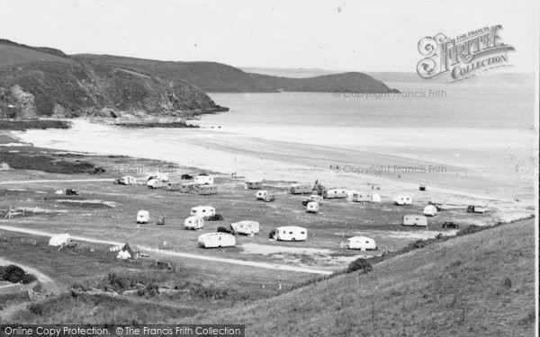 Photo of Pentewan, The Sands And Caravan Site c.1955