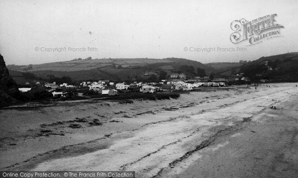 Photo of Pentewan, The Sands And Caravan Site c.1955