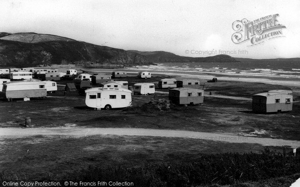 Photo of Pentewan, The Sands And Caravan Site c.1960