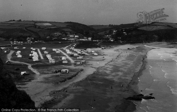 Photo of Pentewan, The Sands And Caravan Site c.1960