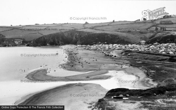 Photo of Pentewan, The Sands And Caravan Site c.1960