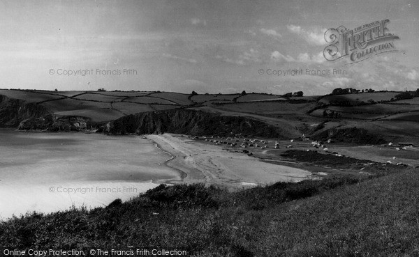 Photo of Pentewan, The Sands From The Cliffs c.1955