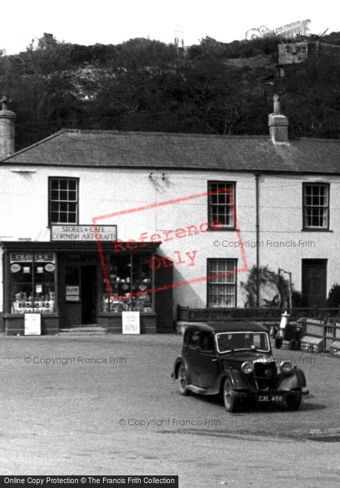 Photo of Pentewan, The Stores And Cafe c.1950