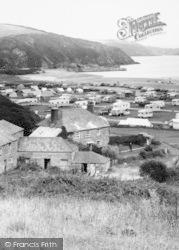 View Across Caravan Site c.1960, Pentewan