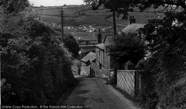 Photo of Pentewan, View From The Coast Road c.1955