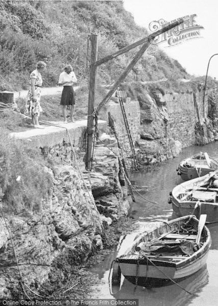 Photo of Pentewan, Women At The Harbour 1953