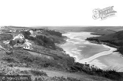 Pentire, The Gannel c.1955, West Pentire