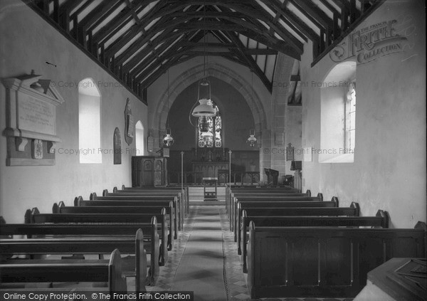 Photo of Pentraeth, St Mary's Church Interior c.1933