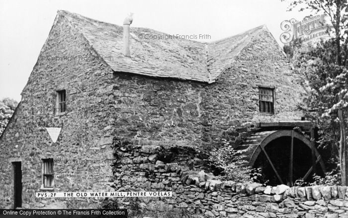 Photo of Pentre Voelas, The Old Water Mill c.1955