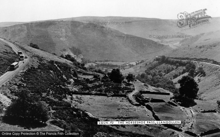 Photo of Pentredwr, The Horseshoe Pass c.1955