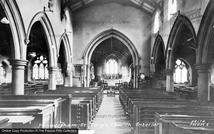 Photo of Penwortham, St Mary's Church Interior c.1955