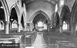 St Mary's Church Interior c.1955, Penwortham