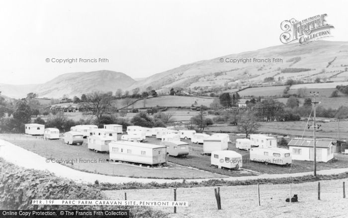 Photo of Penybontfawr, Parc Farm Caravan Site c.1955