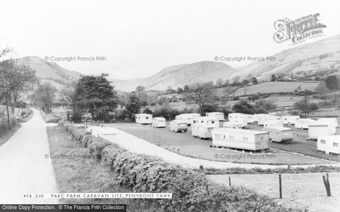 Photo of Penybontfawr, Parc Farm Caravan Site c.1955