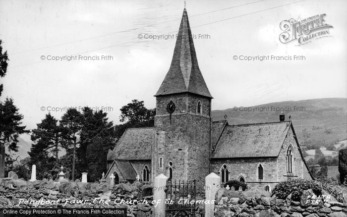 Photo of Penybontfawr, The Church Of St Thomas c.1955
