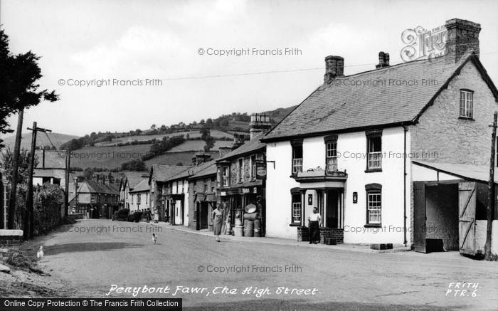 Photo of Penybontfawr, The High Street c.1955