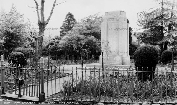 Photo of Penygraig, The Park, The Memorial c.1955
