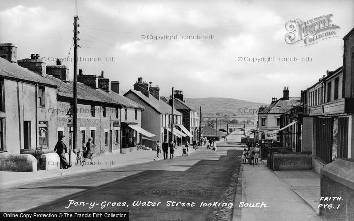 Photo of Penygroes, Water Street Looking South c.1955