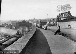 Eastern Promenade Showing Station 1908, Penzance