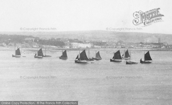 Photo of Penzance, Fishing Boats In The Bay 1908