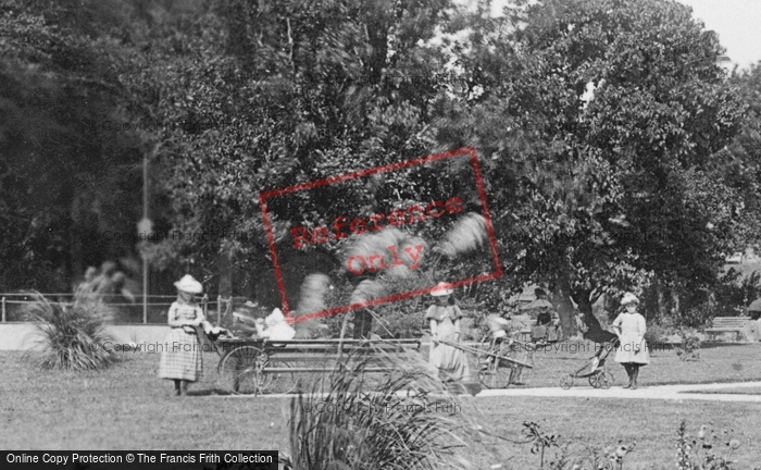 Photo of Penzance, Girls In The Park 1890
