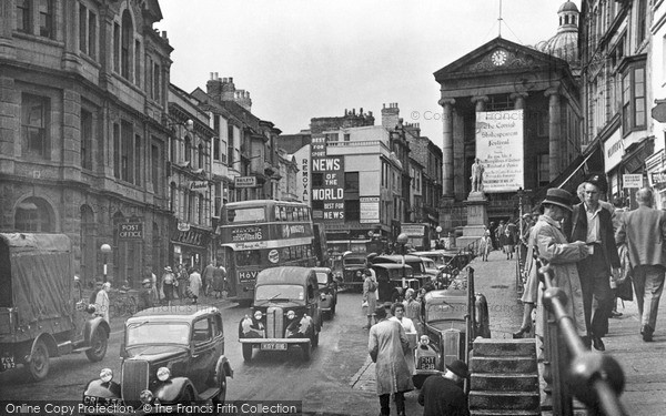 Photo of Penzance, Market Jew Street c.1955