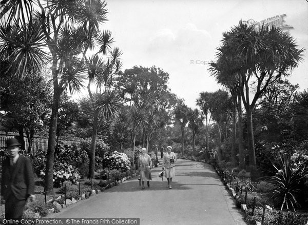 Photo of Penzance, Morrab Gardens 1931
