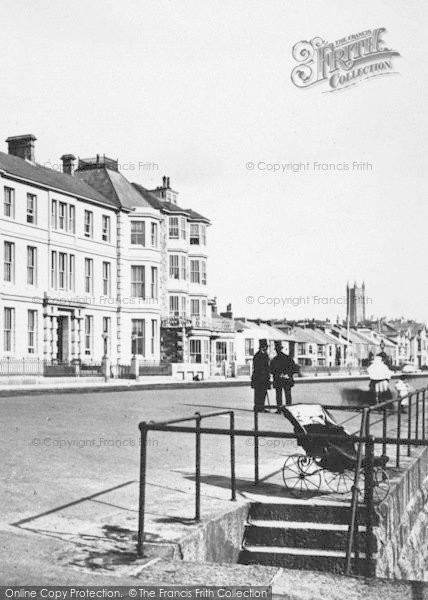 Photo of Penzance, Promenade, Perambulator c.1875