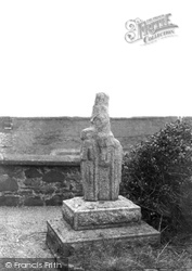 St Mary's Churchyard, A Cross Fragment 1908, Penzance